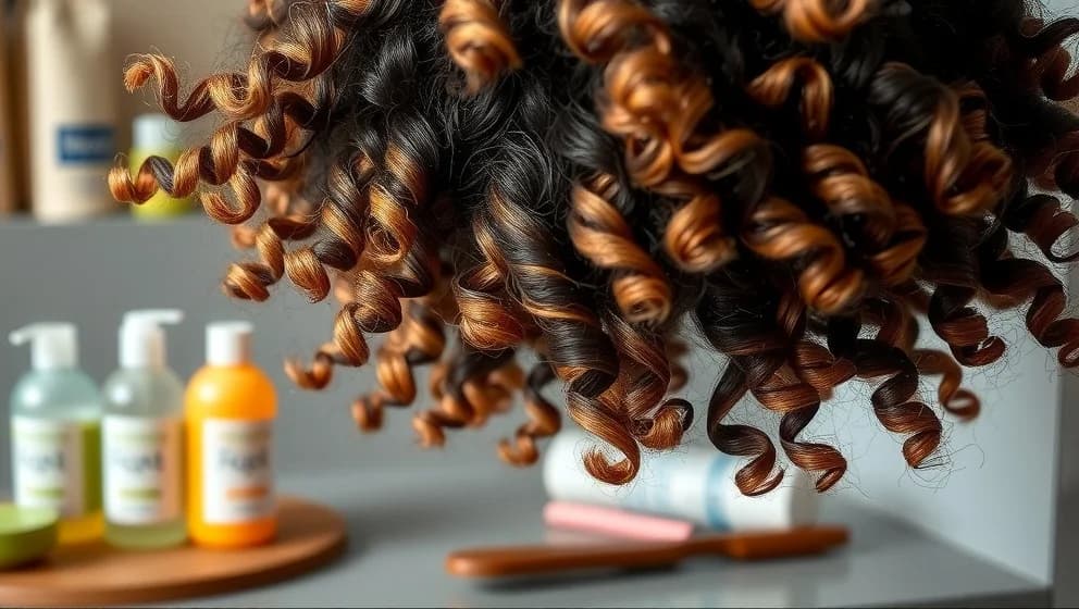 Uppklippt lockigt hår som står och faller perfekt