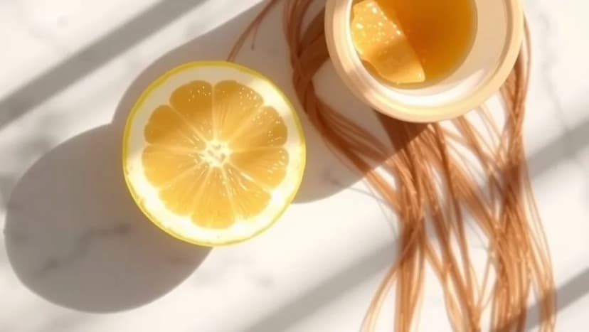 Citron i håret gör det ljusare och snyggare