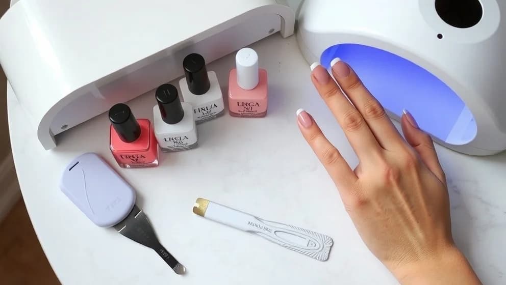 Fransk manikyr gellack som håller länge