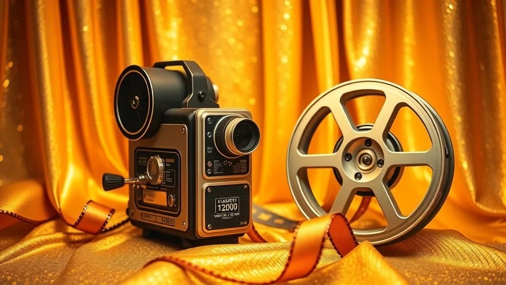 Isabella Rossellini ung och vacker på filmens guldbakgrund