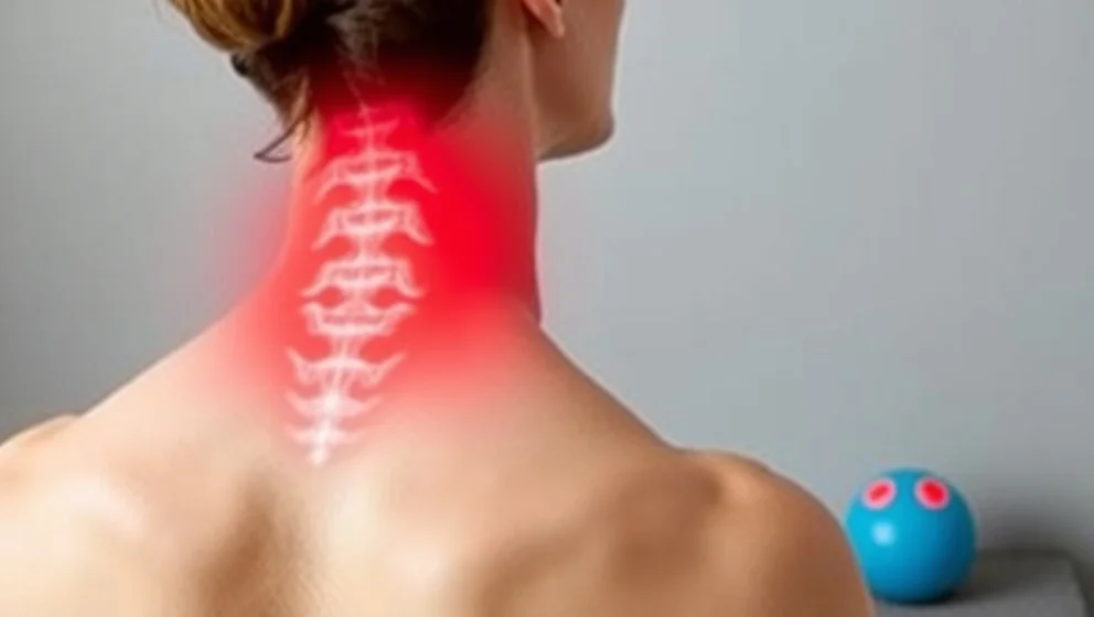 Låg knut i nacken väcker smärta