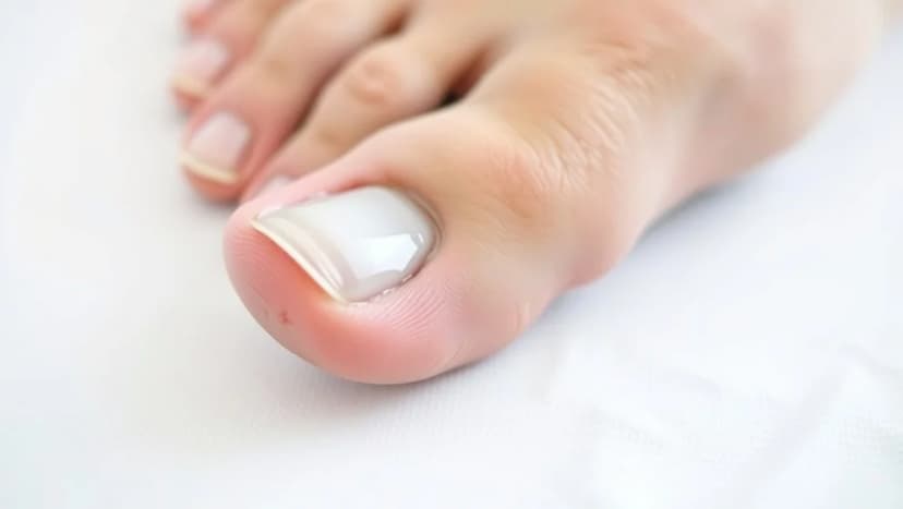 Nagelband som växer över nageln