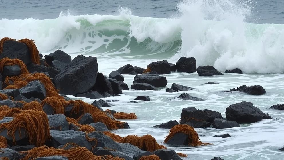 Vågtång stora vågor och hur de formar kusten